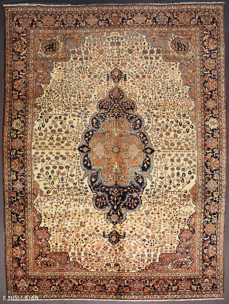 Antique Persian Saruk Farahan Carpet n°:76575448